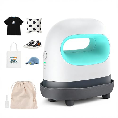 Comius Sharp Mini Transferpresse, Tragbare Hitzepresse mit 3 Heizstufen, Plotter Maschine, DIY Heißpresse, Mini Heißpresse für T-Shirts, Schuhe, Hüte Schuhe Taschen (Grün)