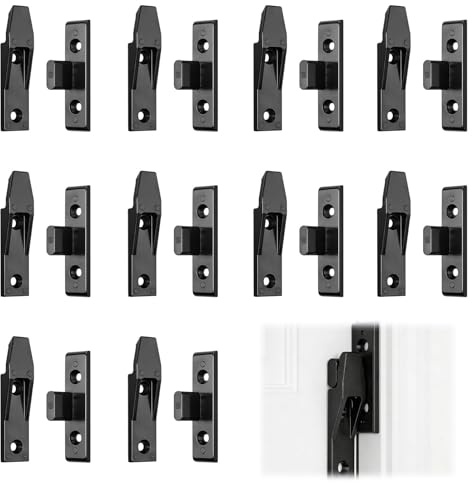 10 Pairs Keku Drop On Hook Push in Plinth Fasteners Fittings Panel Clips | Kitchen Cabinet Press Fit Bath Panel Clips Fitting Furniture Plinth Connector Mount Fasteners for Wardrobe Table Cupboard