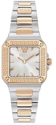 Versace Damen Analog Quarz Armbanduhr Greca Edge Swiss Made