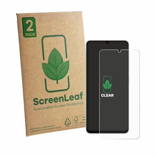 ScreenLeaf 2 Stück Schutzfolie für ZTE Blade A56 [nachhaltiger Displayschutz, Folie, transparent, kratzfest]