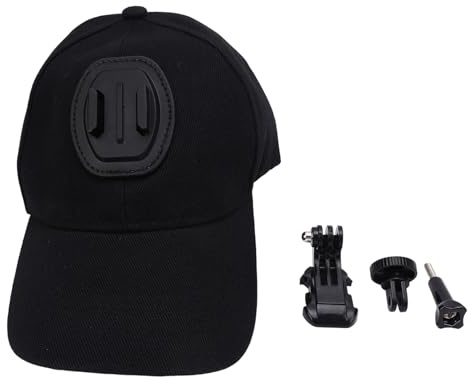 Stylebest Action Camera Baseball Cap Mount Lightweight for Outdoor Adventures Fishing Cycling Kayaking 1 Unit (Black)