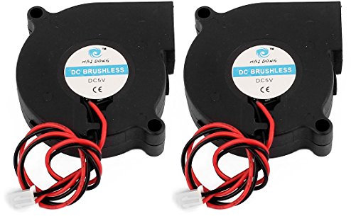 sourcing map 50 x 50 x 15 mm 2pole DC 5V sin escobillas ventilador de refrigeración para CPU 2pcs caja de laPcs del ordenador