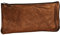 Clairefontaine 8704C Schlampermäppchen (mit Perlmutt-Effekt flach, 22 x 11cm, praktisch und robust, aus Leder) 1 Stück braun