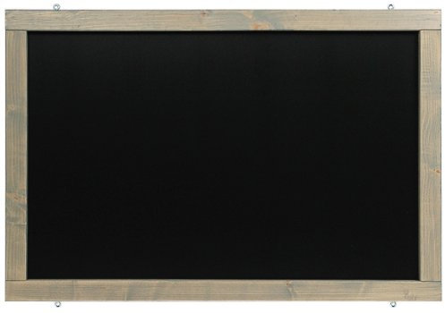 Rustikale Tafel Kreidetafel Wandtafel Küchentafel mit Holzrahmen zur Beschriftung mit Kreide im Landhausstil in verschiedenen Größen und Farben (Grau, 60x120cm)