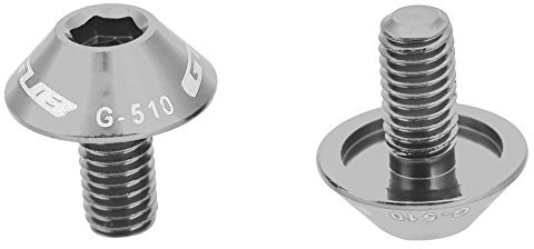 2 Pcs Sechskantschrauben G-510 M5x12 mm Schrauben für Mountainbike-/Fahrrad-Flaschenhalter(Silber)