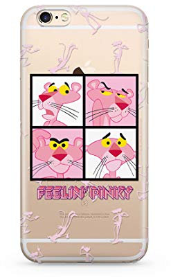 ERT GROUP Original und offiziell Lizenziertes Różowa Pantera Pink Panther Handyhülle für iPhone 6/6S optimal an die Form des Smartphones angepasst, Schutzhülle aus Silikon, teilweise transparent