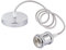 iTrend Vintage Ceiling Pendant E27 Lamp Holder Braided Light Fitting - Polished Chrome