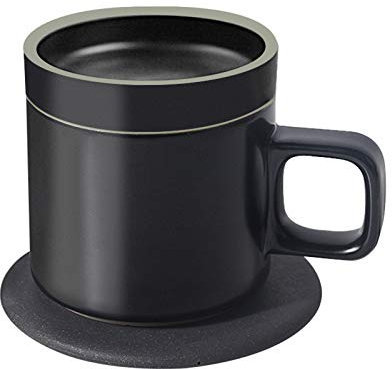 LTLWSH Coffee Mug Warmer Plate with Mobile Phone Wireless Charger Electric Beverage Heating Constant Beverage Warmers Plate Cup Heater Safely Use for Office Home To Warm Tea Milk