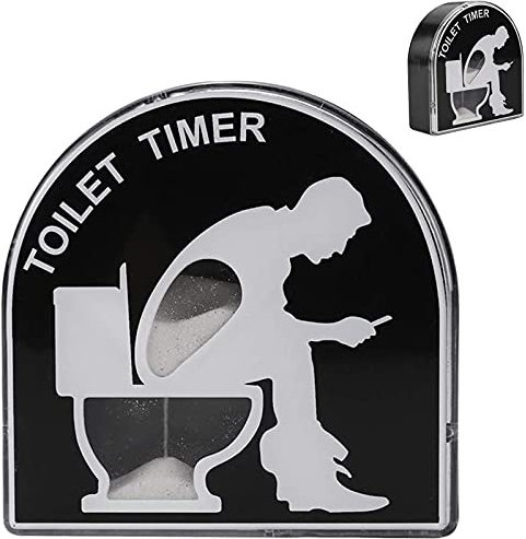 Toilet Timer, Sand, c, 3.2D x 9.5W x 9.4H centimetres