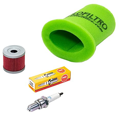 Wartungspaket Luftfilter + Ölfilter + Zündkerze für Suzu ki GN 125 GN 125 U GN125 NF41A Baujahr 1994-1999