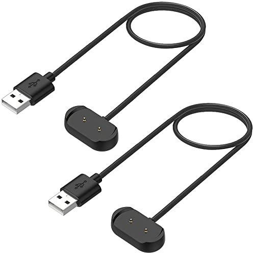 Kissmart Caricabatterie per Amazfit T-Rex Pro, GTS 4 Mini, GTS 2 Mini, GTS 2e, GTS 2, GTR 2, GTR 2e, Bip 5, Bip 3, Bip U Pro, Zepp E Z Smart Watch cavo di ricarica [2-pack, 1 m] (2)
