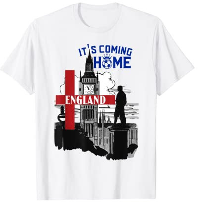 Fußball ist nach Hause nach England Fußballfans Jersey T-Shirt T-Shirt