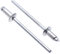 4mm x 12mm Blindnieten aus Edelstahl A2, 50 Stück– AISI 304 Edelstahlnieten für Metall, Blinde Pop-Nieten, Kuppelkopf-Blindnietet für Karosserie, Metallbefestigungen, Leder, – Drucknieten
