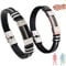 Oveallgo Apus Ion Therapeutic Lympunclog Titanium Wristband, Oveallgo Iontitan VitalityBoost Wristband, Adjustable Titanium Detox Lymph Unclog Magnetic Bracelet for Women Men (Black+Rose Gold)