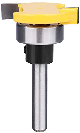 Gasea Top Bearing Slot Cutter Router Bit 1/4 Inch Shank Slot Cutting Bit Slotting Cutter Tool 1/4 x 1/4