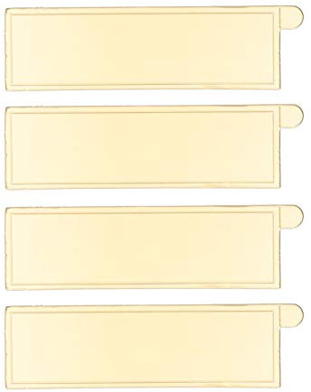 Natudeco 100 Fogli Base Torte Quadrate in Cartone Dorato in Cartone Per Mousse, Mini Torte, Dessert, Espositore Per Cupcake, Per Matrimoni/Panetteria/Eventi Aziendali/Riunioni Di Famiglia (4 x 13 cm)