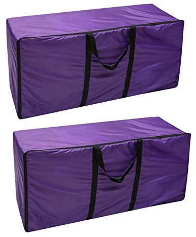 Marclix 2X Purple Foldable Portable Horse & Livestock Hay Bale Storage Bag, Extra Tote, Zipper Closure, 60 L x 48 H, Bedding