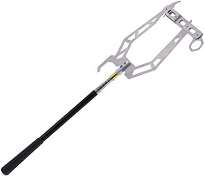 Boat Hook, U Type Telescopic Boat Threader Dock Hook Mooring Hook Multifunctional Ship Docking Equipment Tool for Home and Outdoor Easy to Use