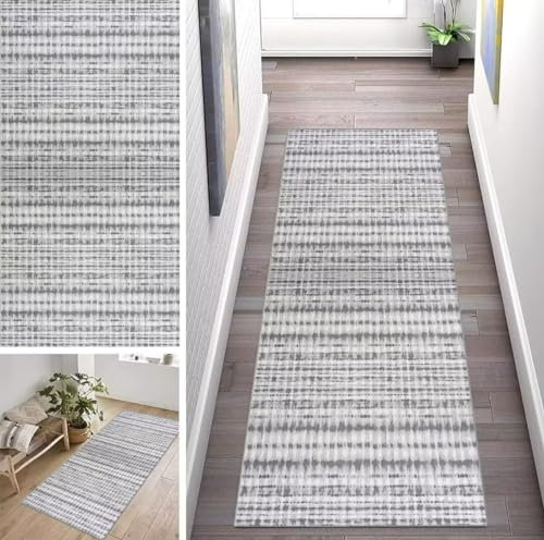 ZUZEKU Alfombra de pasillo y cocina, lavable, antideslizante, 40 x 200 cm de largo, vintage, para cocina, pasillo, salón, dormitorio, por metros, personalizable