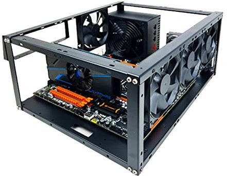 ARIOU Offenes Gehäuse, Motherboard-Halterung, aufrechter Aluminiumrahmen, Computer-Motherboard-Gehäuse-Rack, offene Gehäuse-Halterung mit guter Wärmeableitung