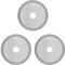 3 x 65mm TopsTools RV65DC_3 Diamond 13mm HEX Fitting Grout Flat Circle Blades Compatible with Draper MT250A 23038, MT250 31328, Wickes 235510, Renovator Multitool Multi Tool Accessories