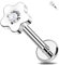 Melighting Blume Helix Titan Knorpel Ohrring 16G Flat Back Ohrring Innengewinde Labret Stud CZ Tragus Piercing Schmuck