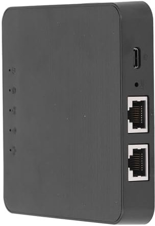 Hotspot WiFi Portable pour Les Voyages, Routeur de Voyage 4G LTE pour Toute l'europe, Carte Nano SIM 2 Ports Ethernet Gigabit, Point D'accès pour Carte SIM pour Voyage, Camping,