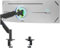 Suptek Single Monitor Mount, Ultrawide Monitor Arm Desk Mount Fit for 49 inches Screen, 46.2 lbs,Pneumatic Height,C-Clamp and Grommet Install, Black, MD71L