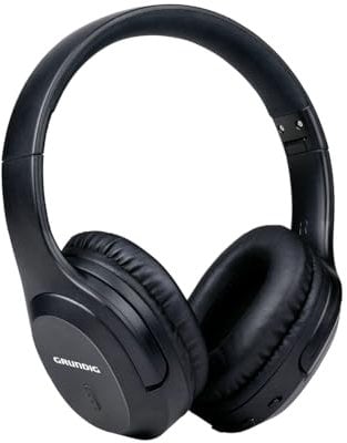 Grundig Kopfhörer Kabellos Bluetooth - Kopfhörer Over Ear mit 40 Stunden Spielzeit - Kabellos mit Mikrofon - Inkl. 3,5mm Audiokabel und USB-C Ladekabel