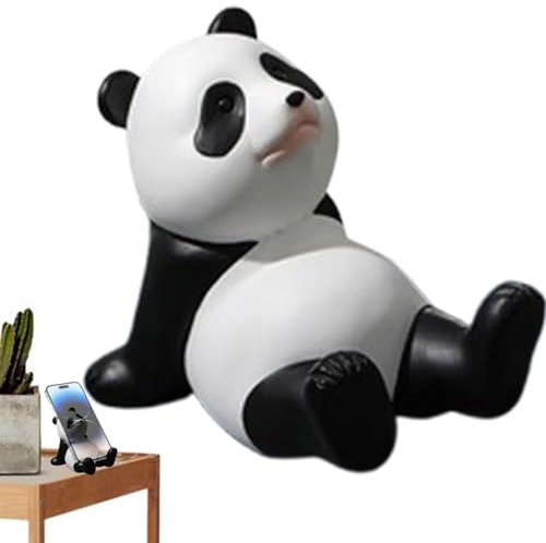 Simpatico supporto per cellulare da scrivania, porta cellulare Panda, supporto per telefono a forma di cartone animato per la scrivania, ornamenti decorativi da scrivania, accessorio da scrivania