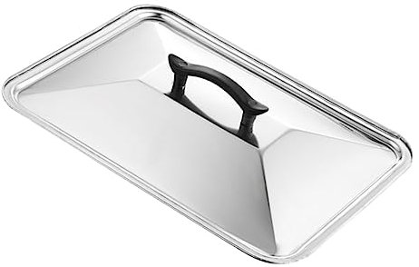SECFOU Tapa Cuadrada Sarten Inoxidable Tapa De Olla Antisalpicaduras Herramienta De Cocina