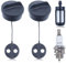 Mtanlo 2 Stück Tankdeckel für Stihl FS38, FS45, FS55, FS56, FS80, FS81, FS85, FS88, FS120 Motorsense, Benzindeckel mit Benzinfilter und Ersatzzündkerze