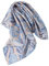 Prettystern handrolliertes Seiden-Halstuch Damen Herren reine Seide Bandana Sommer Frühling Seiden-Tuch 33 Blau Paisley