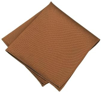 Seidenfalter Basic Uni Einstecktuch - Cognac