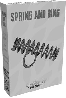 MAGICAPLANET Magisches Puzzle, magisches Puzzle mit Feder und Ring, einfacher Zaubertrick, Zubehör für Prestidigitation