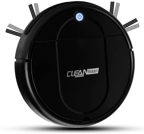 Robot aspirapolvere, robot aspirapolvere e lavapavimenti 3 in 1 per una pulizia completa, autonomia di 100 minuti, Ultrassottile, Efficiente e silenzioso, Ideale per peli animali e pavimenti duri-A