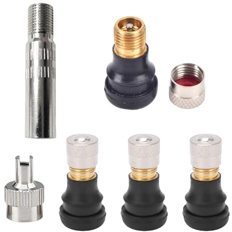 4Stück Tubeless Ventil,E Scooter Ventilverlängerungs Adapter,Tubeless Ventile,Elektroroller Vakuumventil,Reifenventil für Ninebot Max G30,Ventilreifen Gasrad,Roller Zubehör für Xiaomi M365,Pro2,Segway