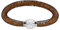 Mianova Damen Armband Armreif Stardust mit Kristallen Glitzerkugel und Magnetverschluß Braun