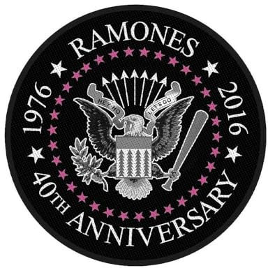 Aufnäher Ramones 40th Anniversary 9 x 9 cm