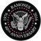 Aufnäher Ramones 40th Anniversary 9 x 9 cm