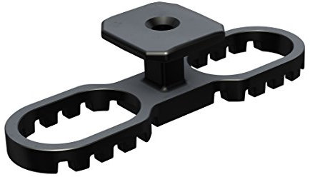 Terraflex N9 unsichtbare Befestigung von Terrassendielen inkl. A4 Schrauben (für Aluminium-Unterkonstruktion)