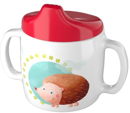 HABA Trinklerntasse in rot mit Igel Glück