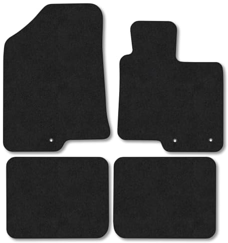Fits Hyundai i40 (2011-2020) Carpet Car Mats | Black Edge Trim Tailored Fit Floor Mats Full Coverage Protection Accessories Easy Clean Anti Slip Made in the UK
