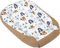 Medi Partners Babynest Nestchen für Neugeborene - 100x60x15 Babynestchen Baby zweiseitg Nest Bett 100% Baumwolle Waffel Kuschelnest tragbar (Boho mit beige Waffel)