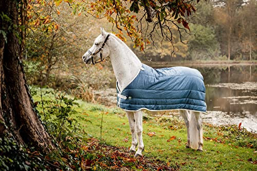 Horseware AmECO Liner (100 g Medium-Lite), Größe: 87, Farbe: Blaugrün (Grauer Rand)