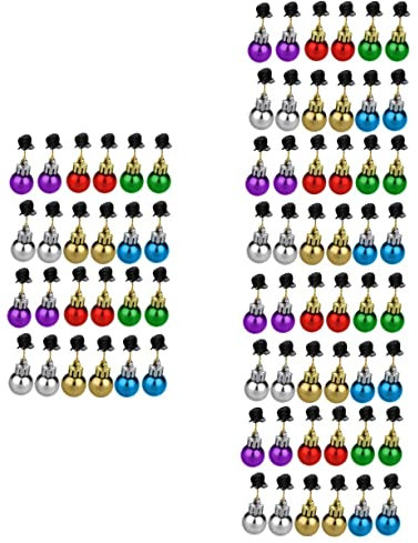 Gogogmee 72 STK Bart Klammer Haarschmuck Clip auf Bartkugeln Bart Kugeln weihnachtsdeko Glocke Bart Dekorationen Glocke Bartclips zu Hause Anhänger Zubehör schmücken ältere Plastik