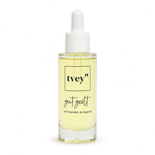 tvey gut geölt – Nagelöl & Körperöl 2in1 | Pflege für Nägel, Nagelhaut & trockene Haut | mit Mandel- & Arganöl, Vitamin E | Pipette, vegan, ohne Mikroplastik – 30ml