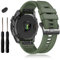 EZMVZKU Silikon Armband für Garmin Fenix 8 51mm/Fenix 7X/7X Pro/6X/6X Pro/5X/5X Plus/3 HR,26mm Quickfit Sport Uhrenarmband für Descent Mk2i/Mk3i/Epix Pro/Tactix 8 51mm/Tactix 7 Pro/Enduro 3/2