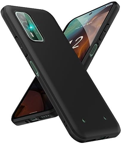 SineOrdo Nokia XR21 Hülle,Handyhülle Für Nokia XR21 Schutzhülle Dünn Hüllen Silikon TPU Sturzfest Weiches Case Matte - Schwarz