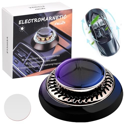 Pipihome Auto Duft Lufterfrischer, Tragbare Auto Diffuser, Automatische Drehung Auto Diffuser, Molekularheizung Kinetische Mini Duft Lufterfrischer Innenraum für Taxi, Büro, Zuhause